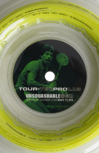 UNSQUASHABLE TOUR-TEC PRO 1.18 Yellow Squash String - 100M Reel